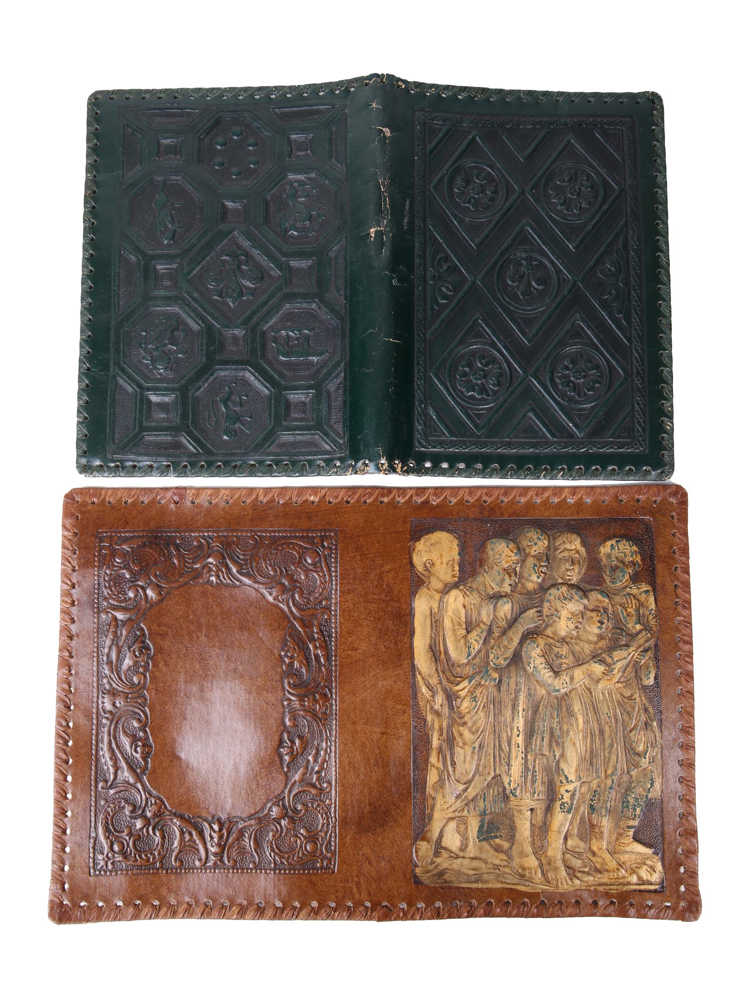 TRIANON EMBOSSED LEATHER FOLDERS AND WALLETS PIC-3